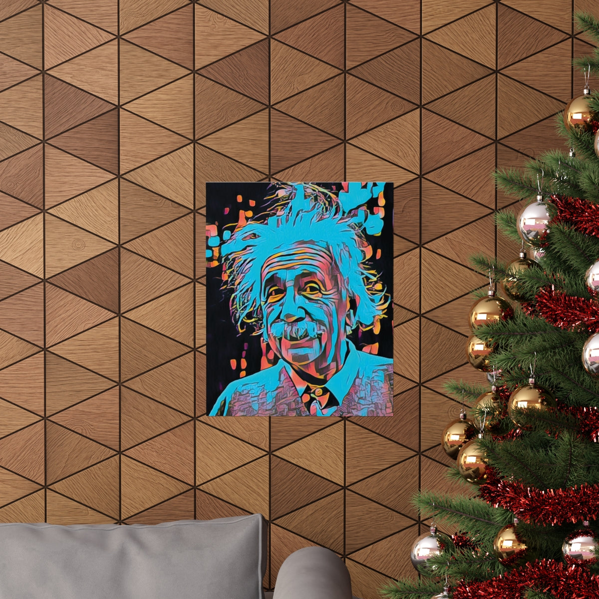 Albert Einstein Premium Matte Poster | Albert Einstein Painting | Einstein Art | Icon Art
