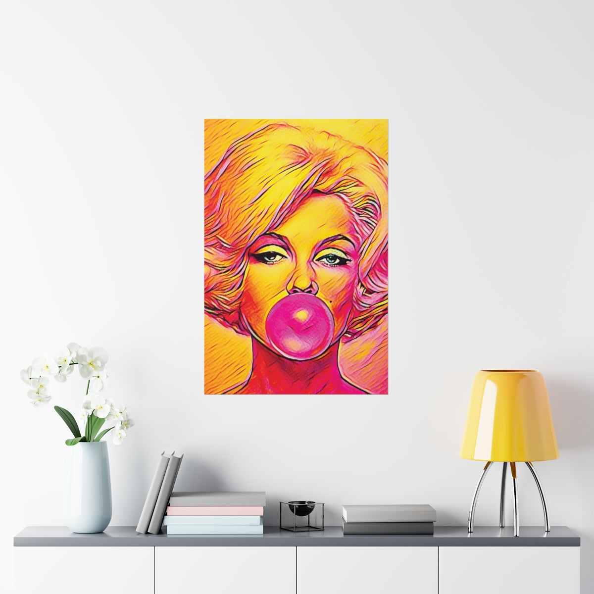 Marilyn Monroe Painting Premium Matte Poster | Icon Art | Marilyn Monroe Picture