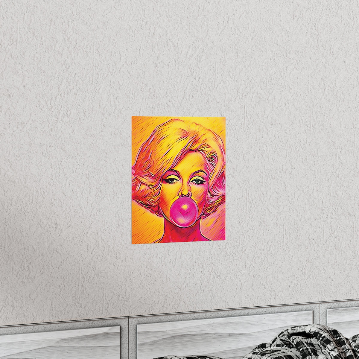 Marilyn Monroe Painting Premium Matte Poster | Icon Art | Marilyn Monroe Picture