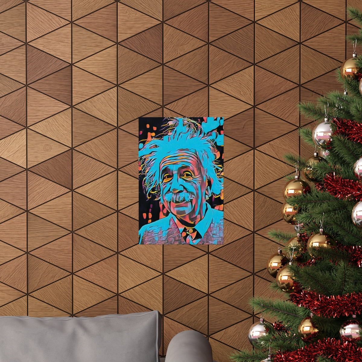Albert Einstein Premium Matte Poster | Albert Einstein Painting | Einstein Art | Icon Art