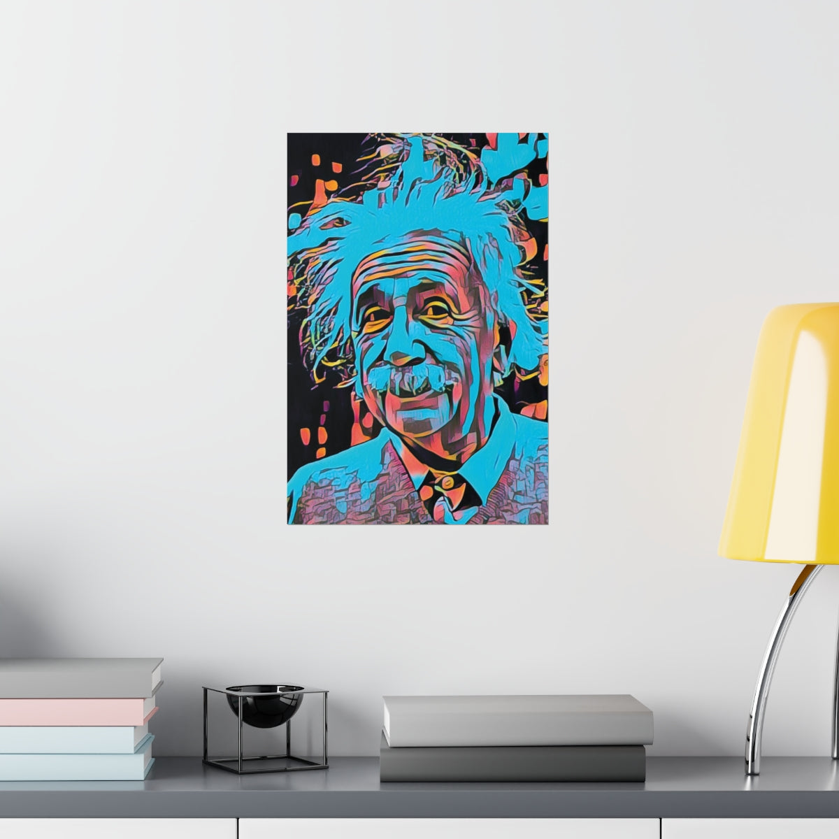 Albert Einstein Premium Matte Poster | Albert Einstein Painting | Einstein Art | Icon Art