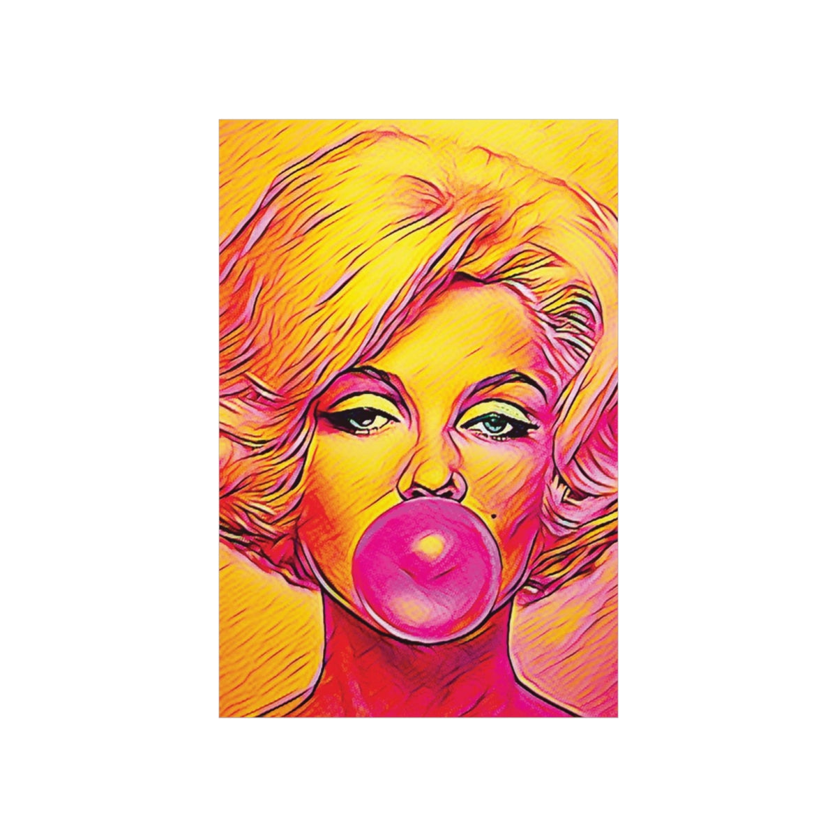 Marilyn Monroe Painting Premium Matte Poster | Icon Art | Marilyn Monroe Picture