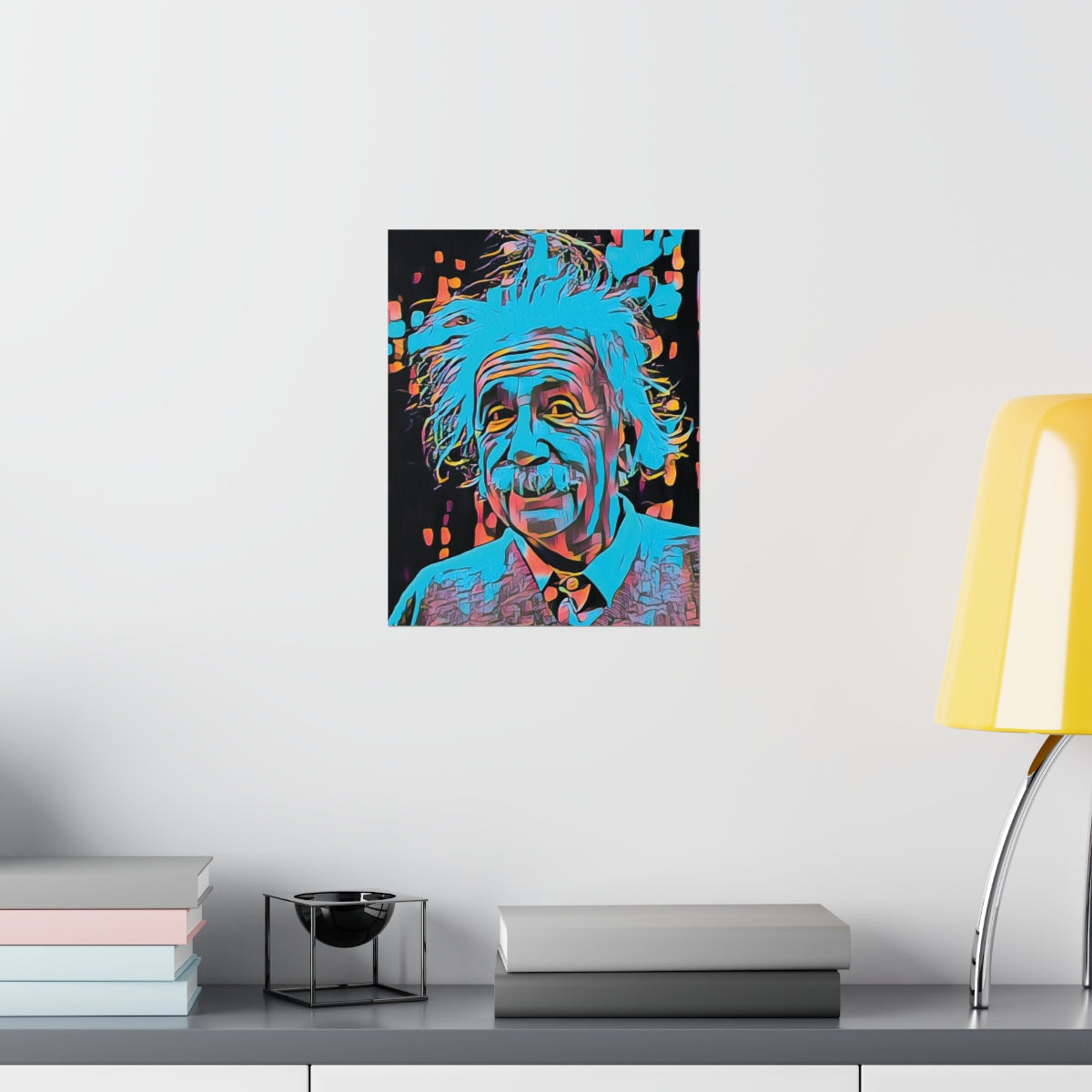 Albert Einstein Premium Matte Poster | Albert Einstein Painting | Einstein Art | Icon Art
