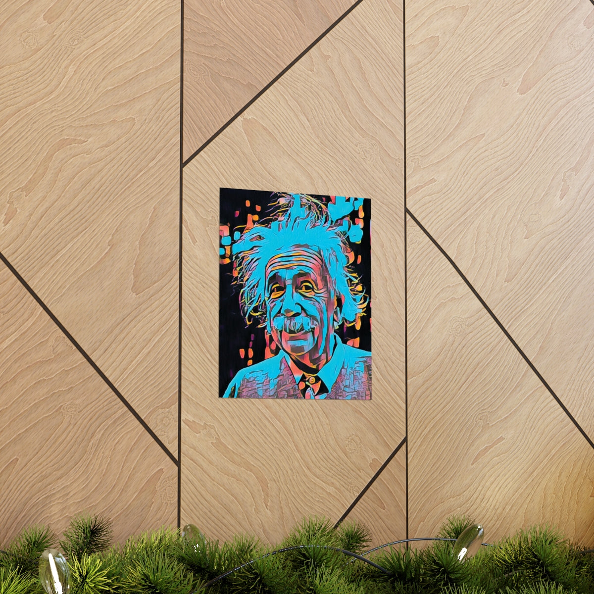 Albert Einstein Premium Matte Poster | Albert Einstein Painting | Einstein Art | Icon Art