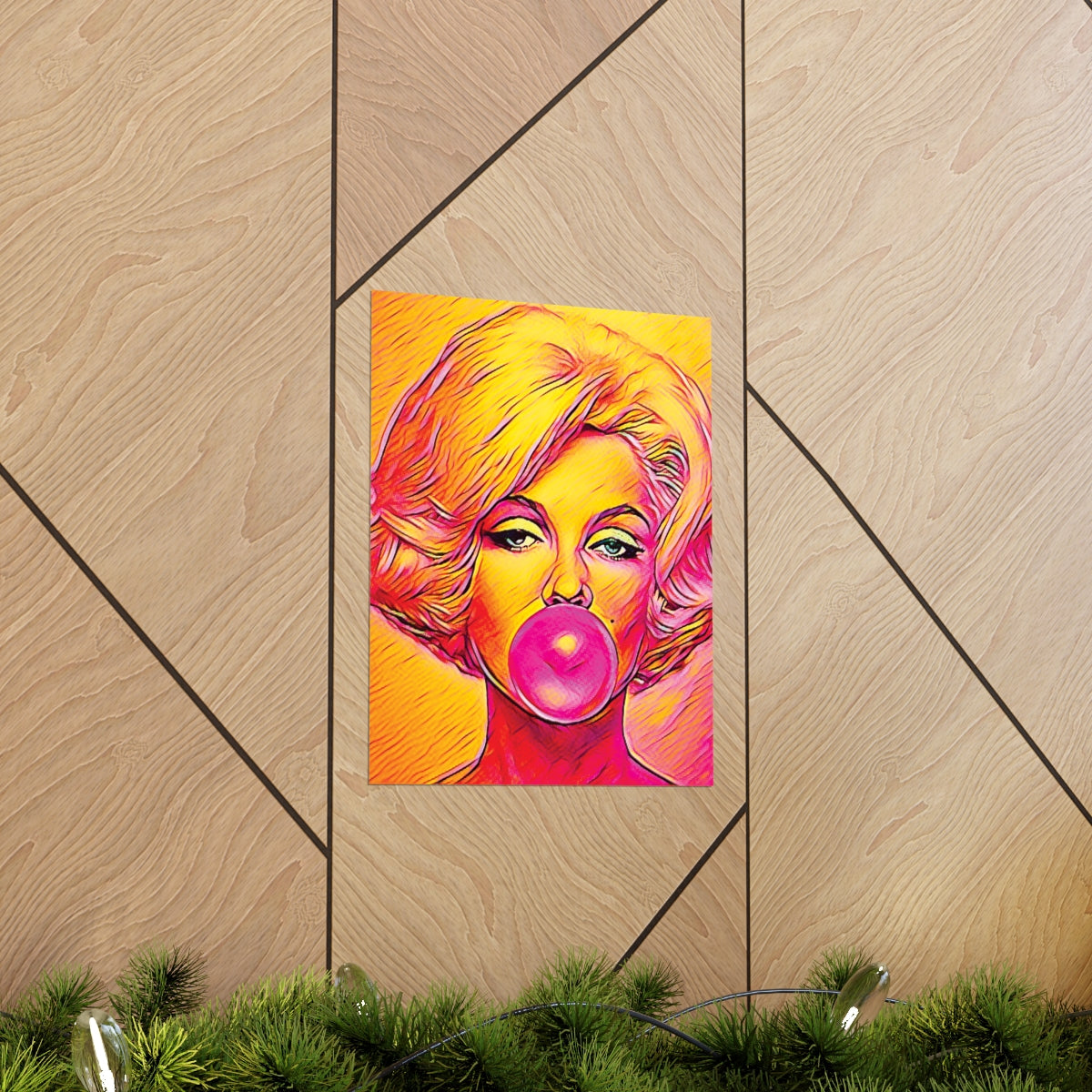 Marilyn Monroe Painting Premium Matte Poster | Icon Art | Marilyn Monroe Picture