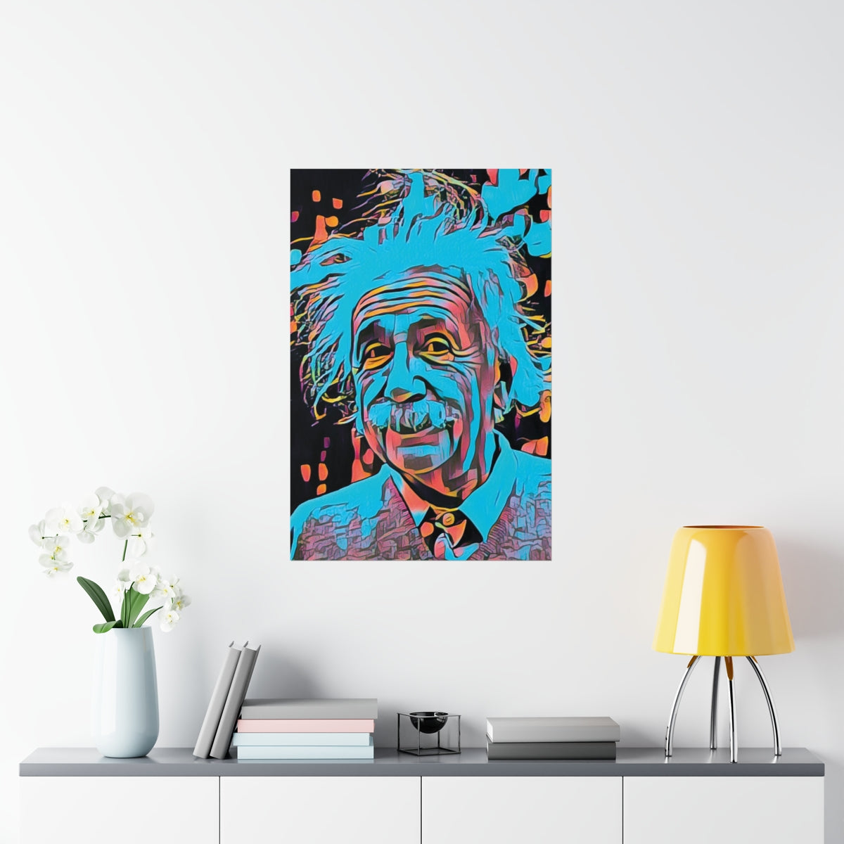 Albert Einstein Premium Matte Poster | Albert Einstein Painting | Einstein Art | Icon Art