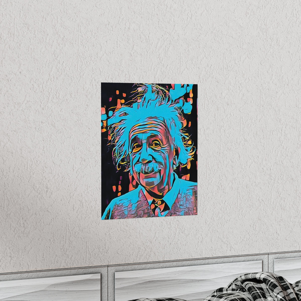 Albert Einstein Premium Matte Poster | Albert Einstein Painting | Einstein Art | Icon Art