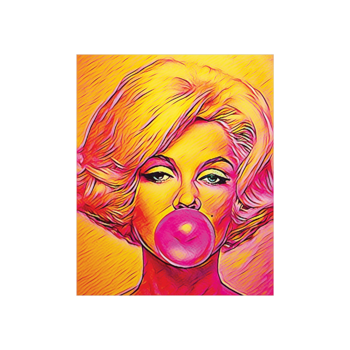 Marilyn Monroe Painting Premium Matte Poster | Icon Art | Marilyn Monroe Picture