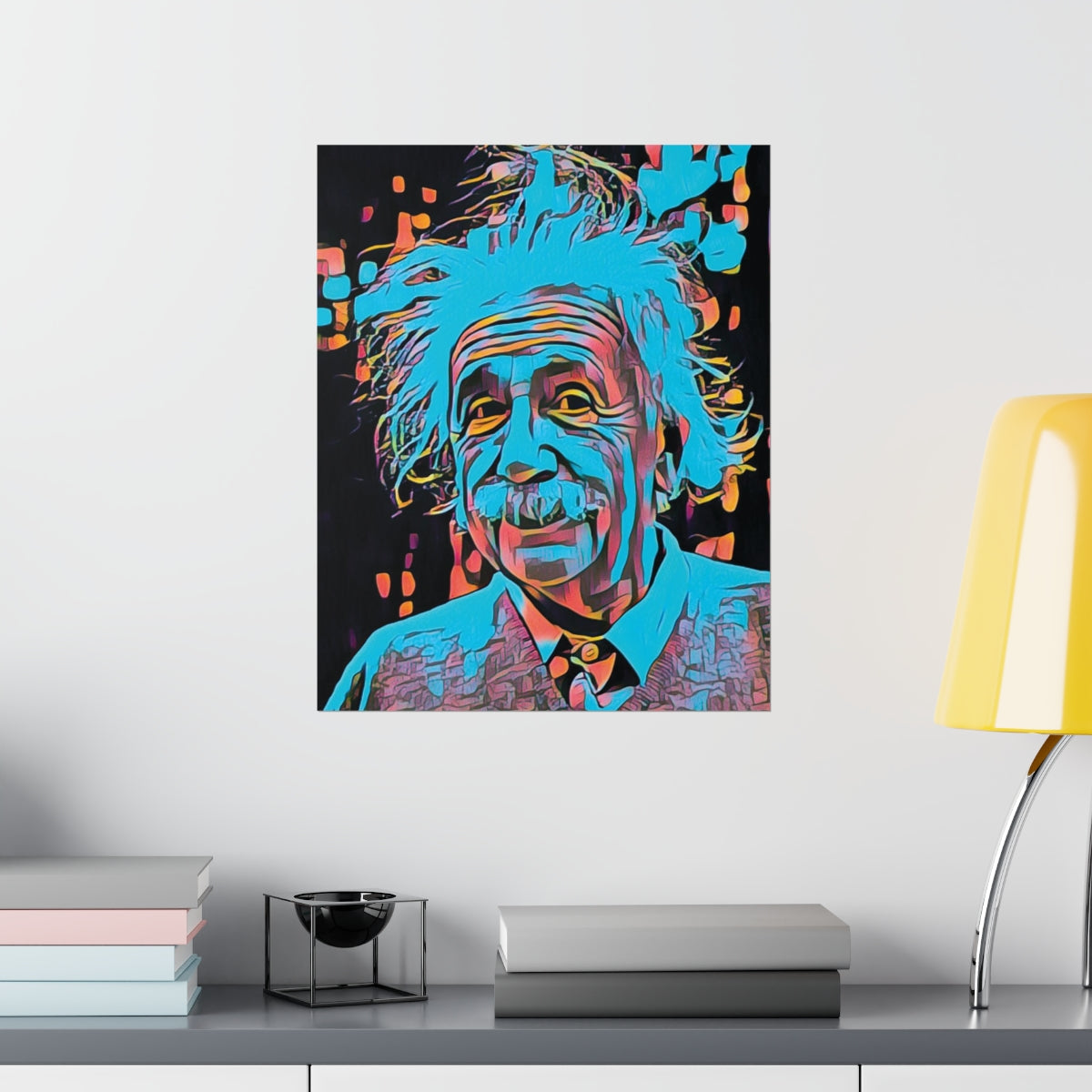 Albert Einstein Premium Matte Poster | Albert Einstein Painting | Einstein Art | Icon Art