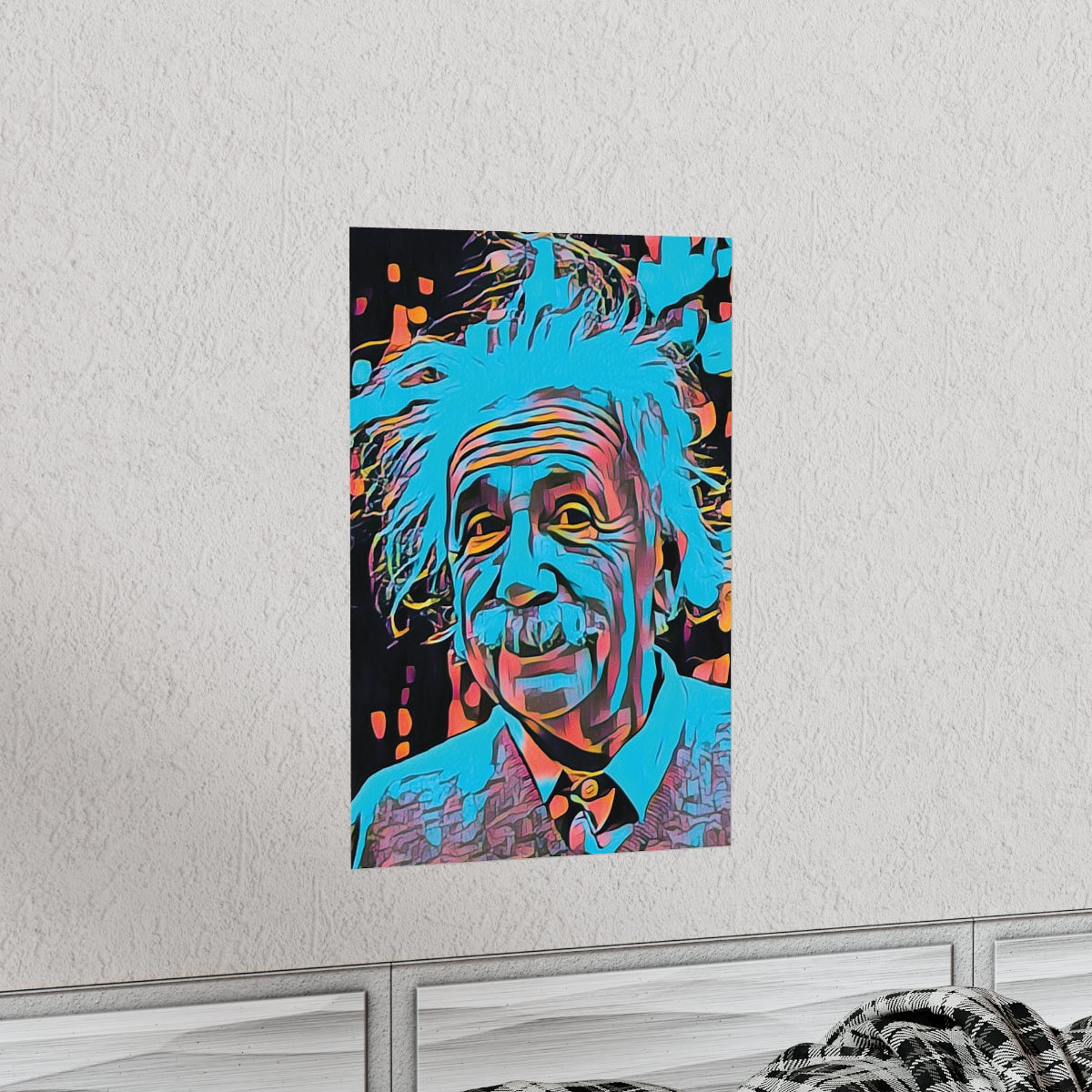 Albert Einstein Premium Matte Poster | Albert Einstein Painting | Einstein Art | Icon Art