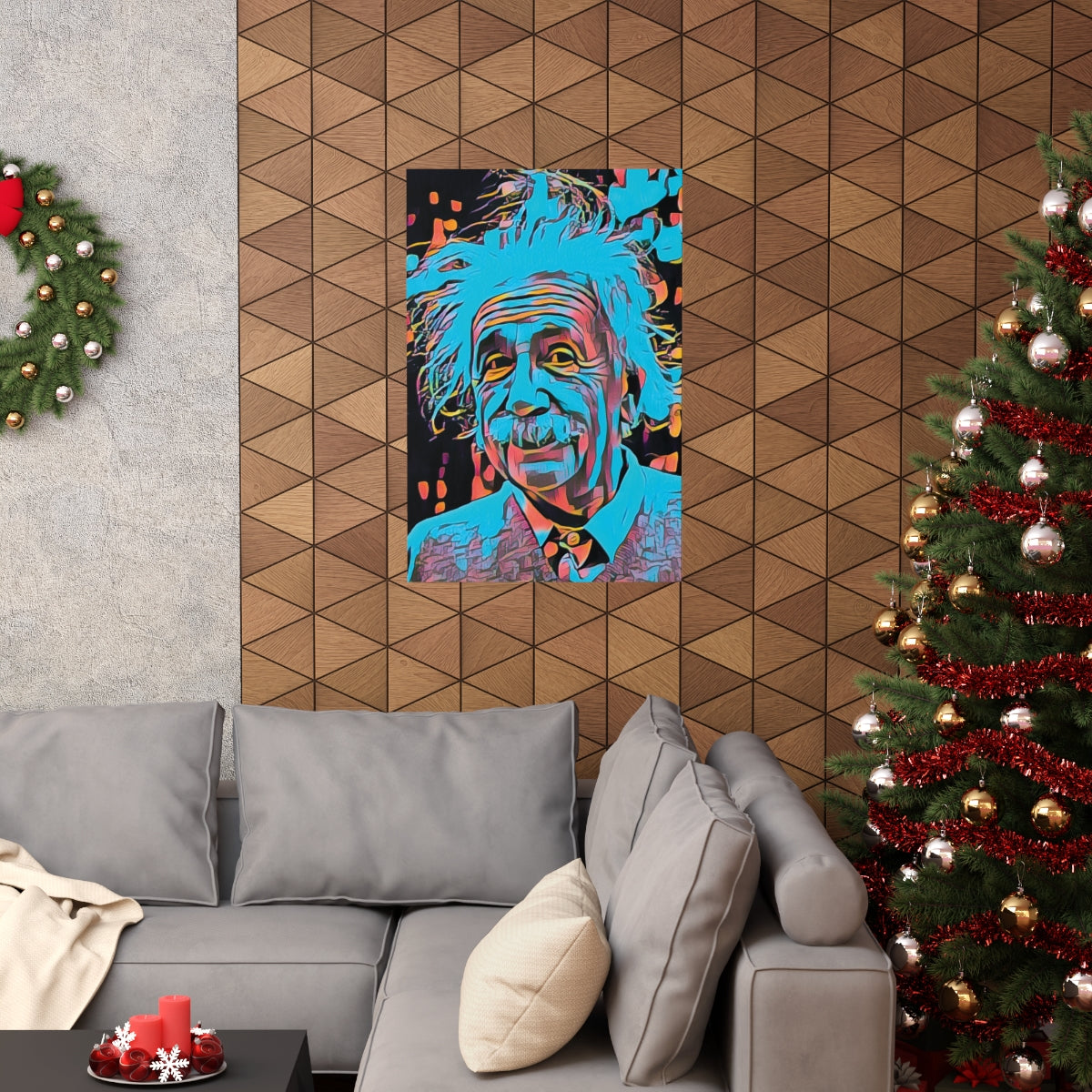 Albert Einstein Premium Matte Poster | Albert Einstein Painting | Einstein Art | Icon Art
