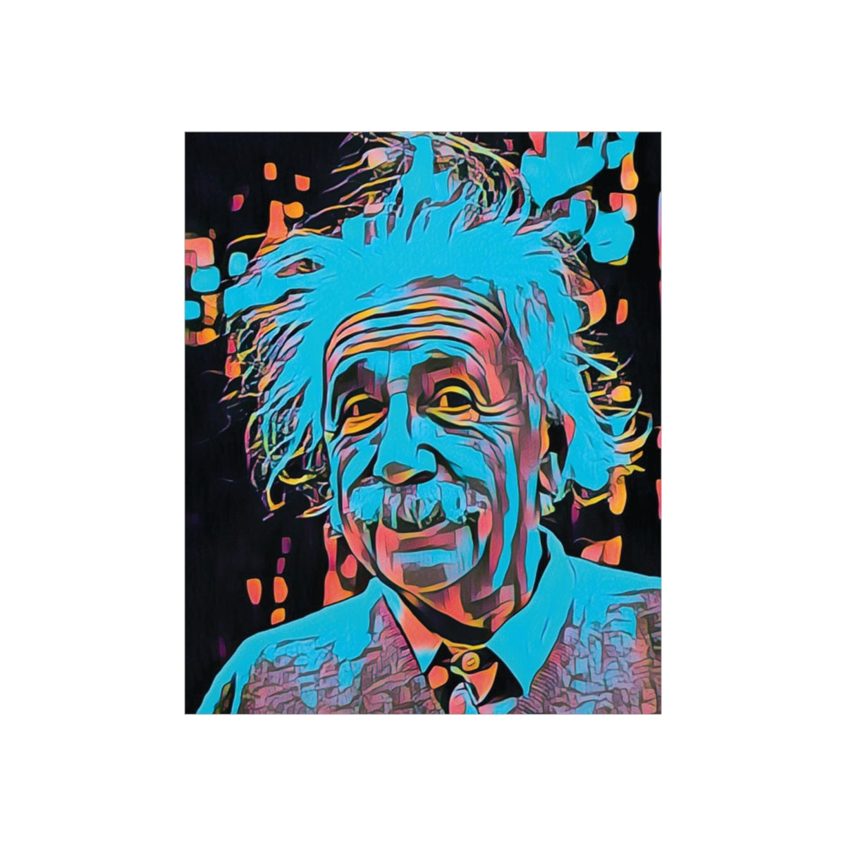 Albert Einstein Premium Matte Poster | Albert Einstein Painting | Einstein Art | Icon Art