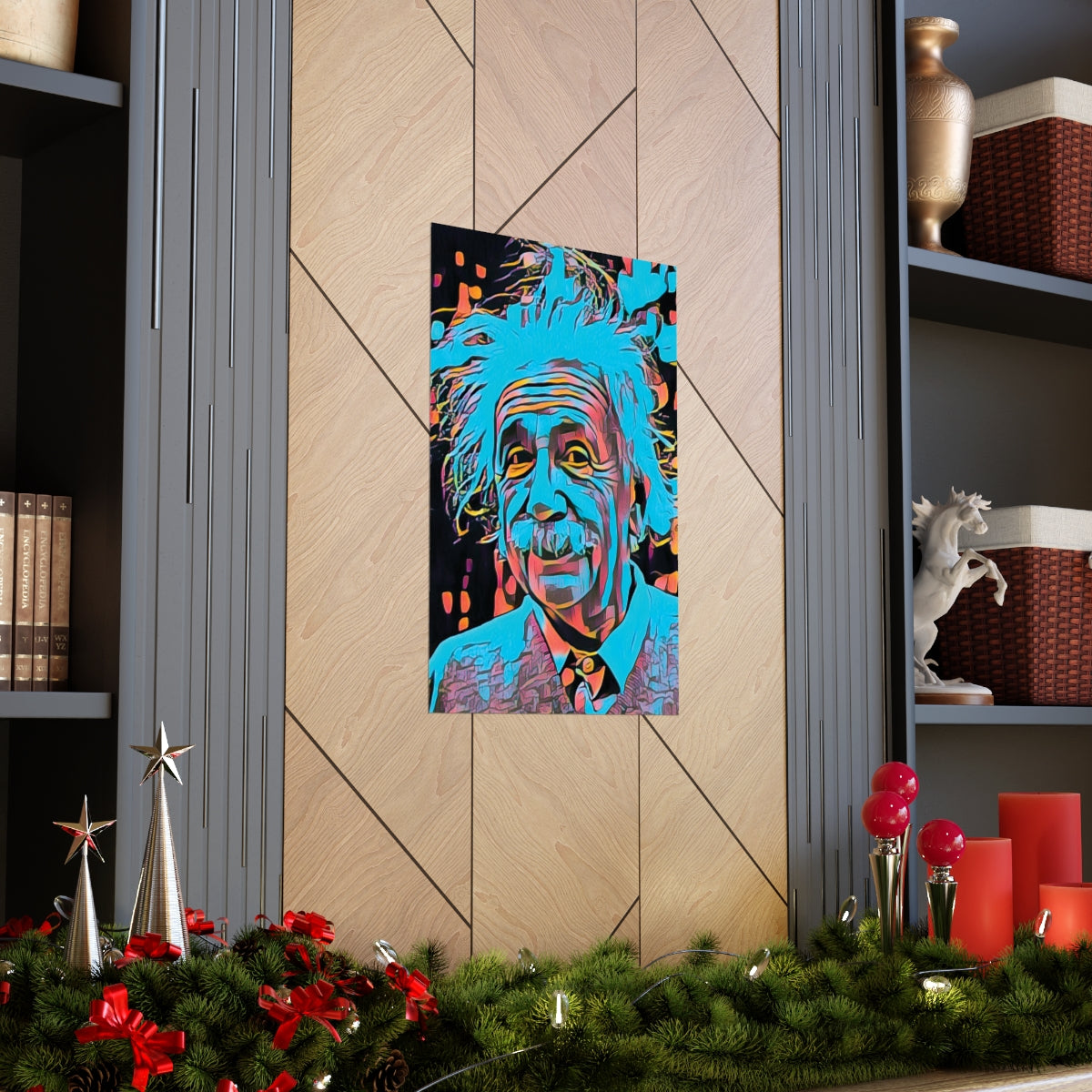 Albert Einstein Premium Matte Poster | Albert Einstein Painting | Einstein Art | Icon Art