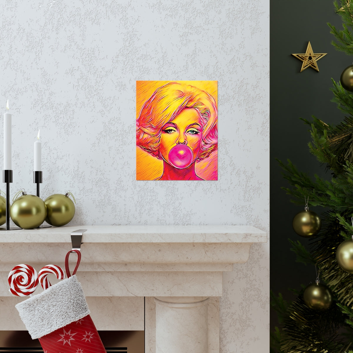 Marilyn Monroe Painting Premium Matte Poster | Icon Art | Marilyn Monroe Picture