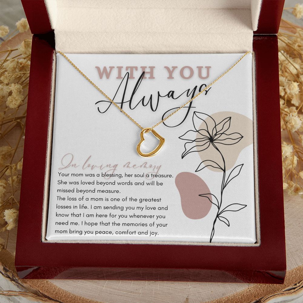 Loss of a Mother | Sympathy Gift | Memorial Necklace | Grief Gift 