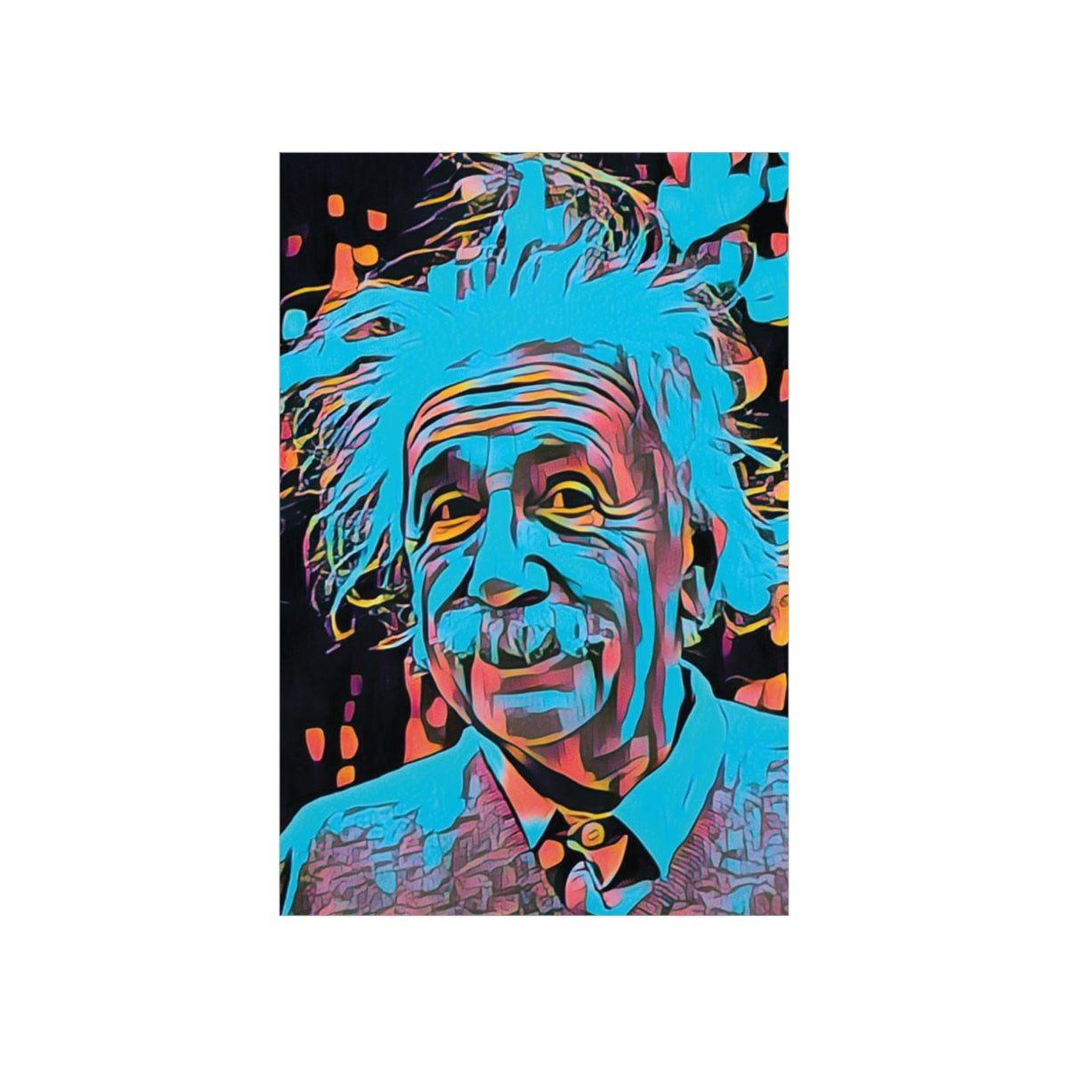 Albert Einstein Premium Matte Poster | Albert Einstein Painting | Einstein Art | Icon Art