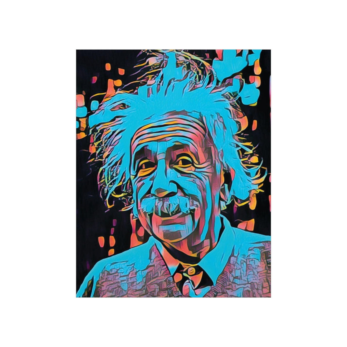 Albert Einstein Premium Matte Poster | Albert Einstein Painting | Einstein Art | Icon Art