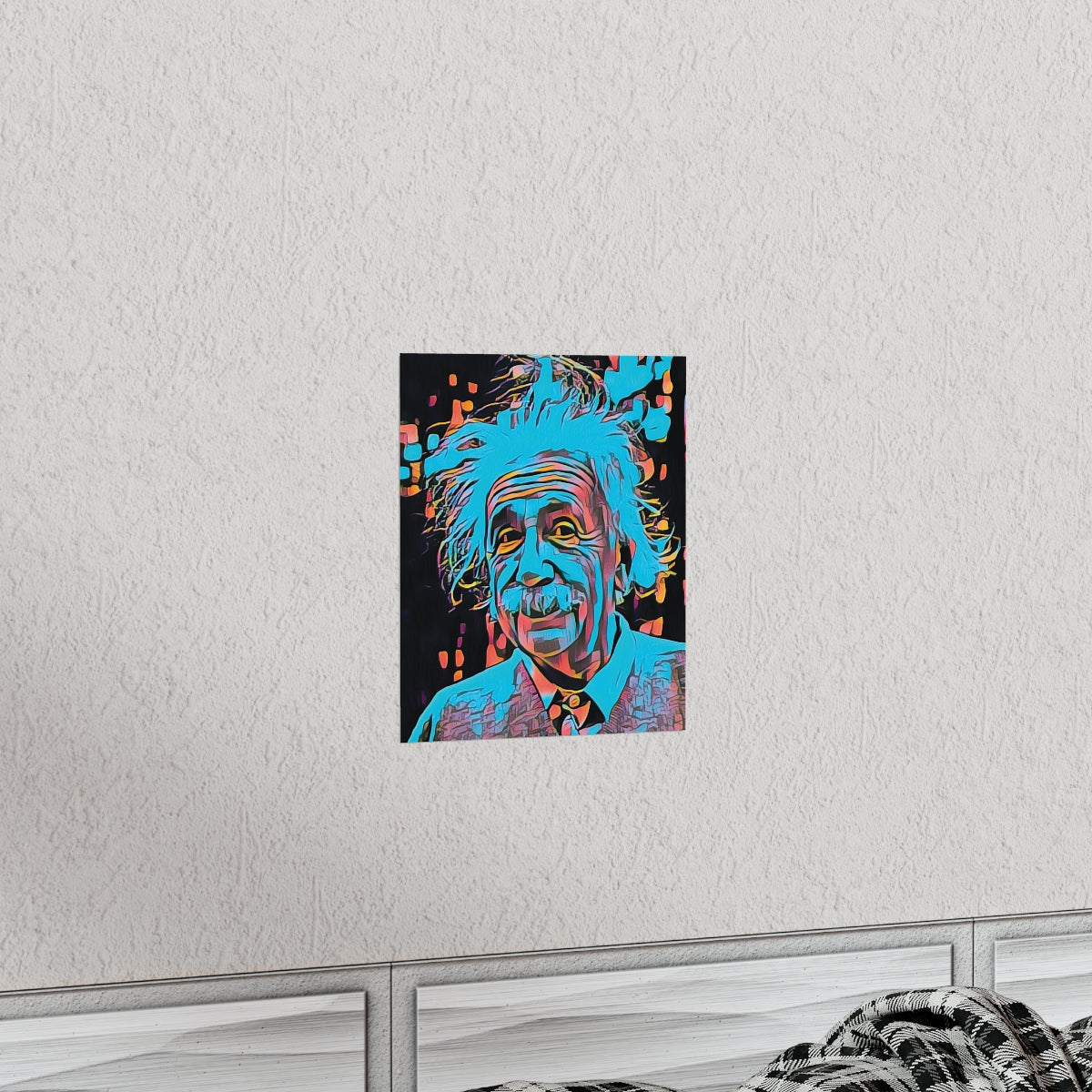 Albert Einstein Premium Matte Poster | Albert Einstein Painting | Einstein Art | Icon Art