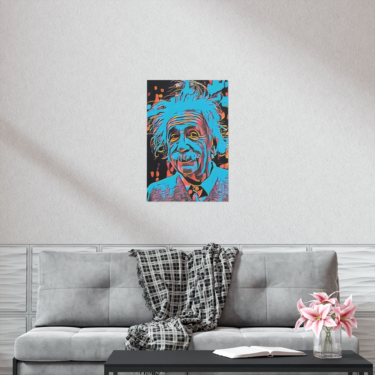 Albert Einstein Premium Matte Poster | Albert Einstein Painting | Einstein Art | Icon Art