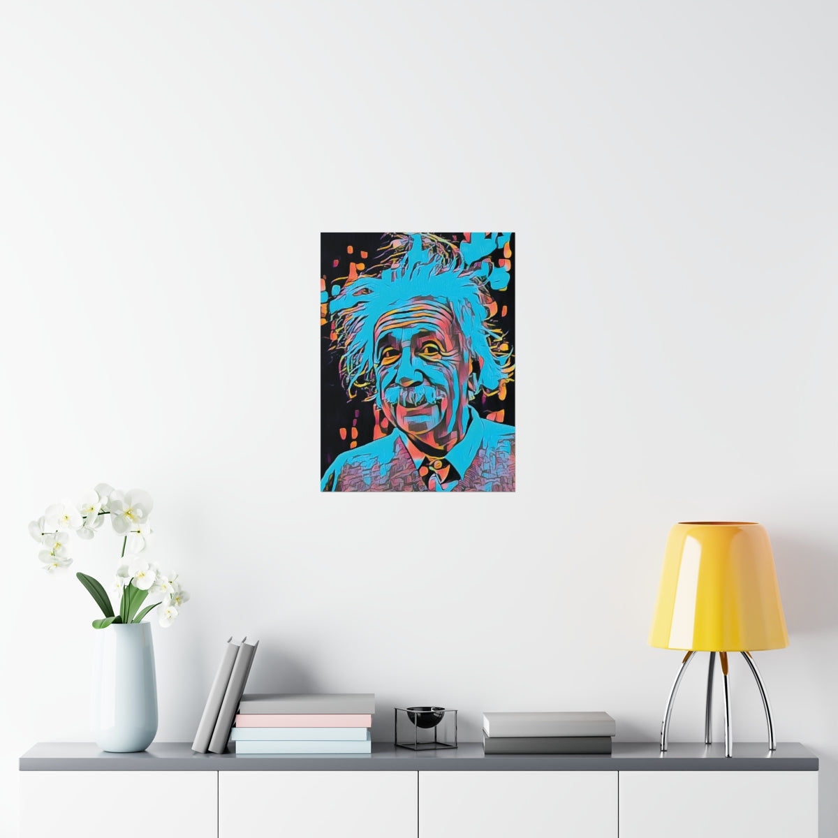 Albert Einstein Premium Matte Poster | Albert Einstein Painting | Einstein Art | Icon Art