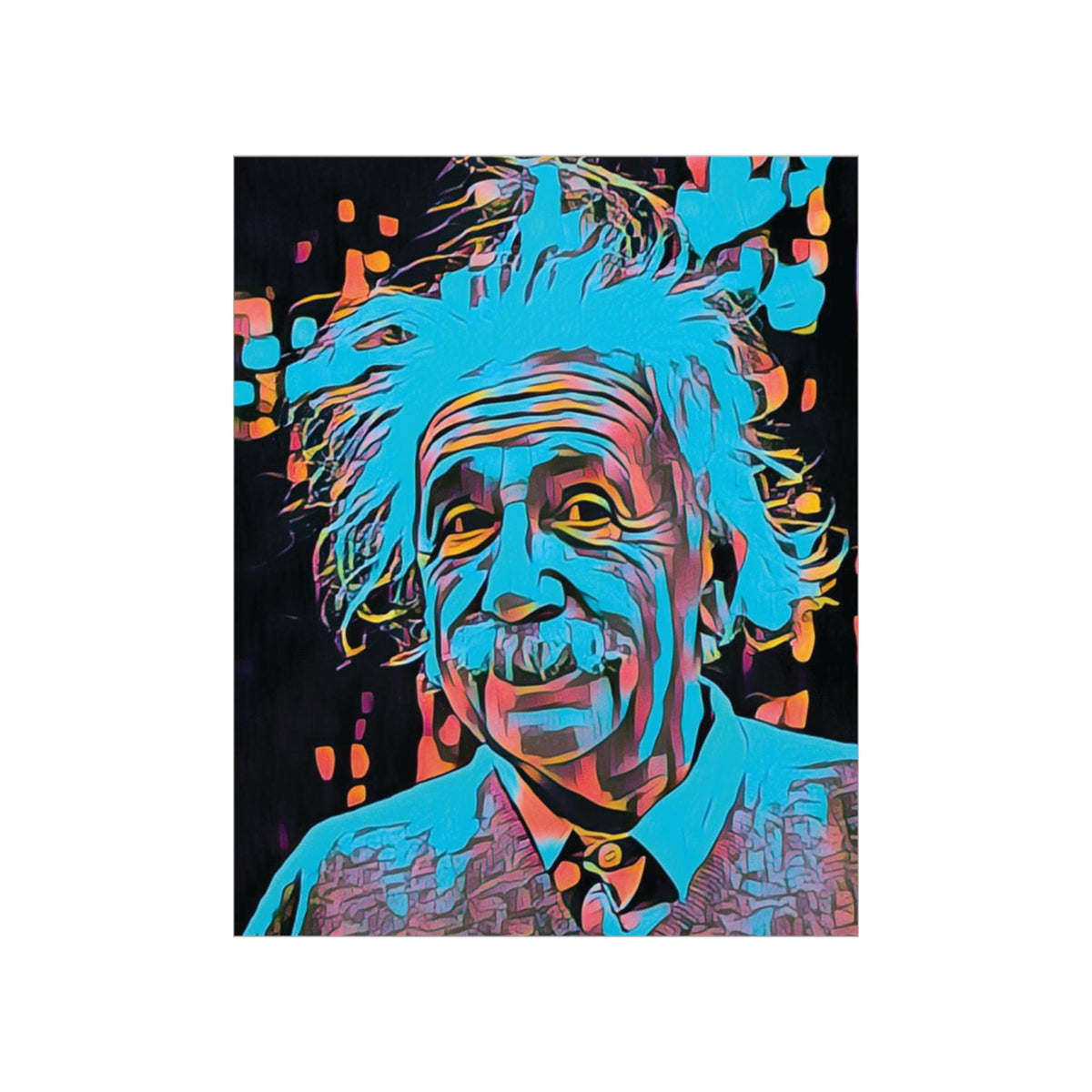 Albert Einstein Premium Matte Poster | Albert Einstein Painting | Einstein Art | Icon Art