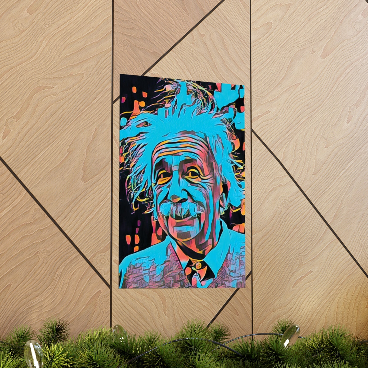 Albert Einstein Premium Matte Poster | Albert Einstein Painting | Einstein Art | Icon Art