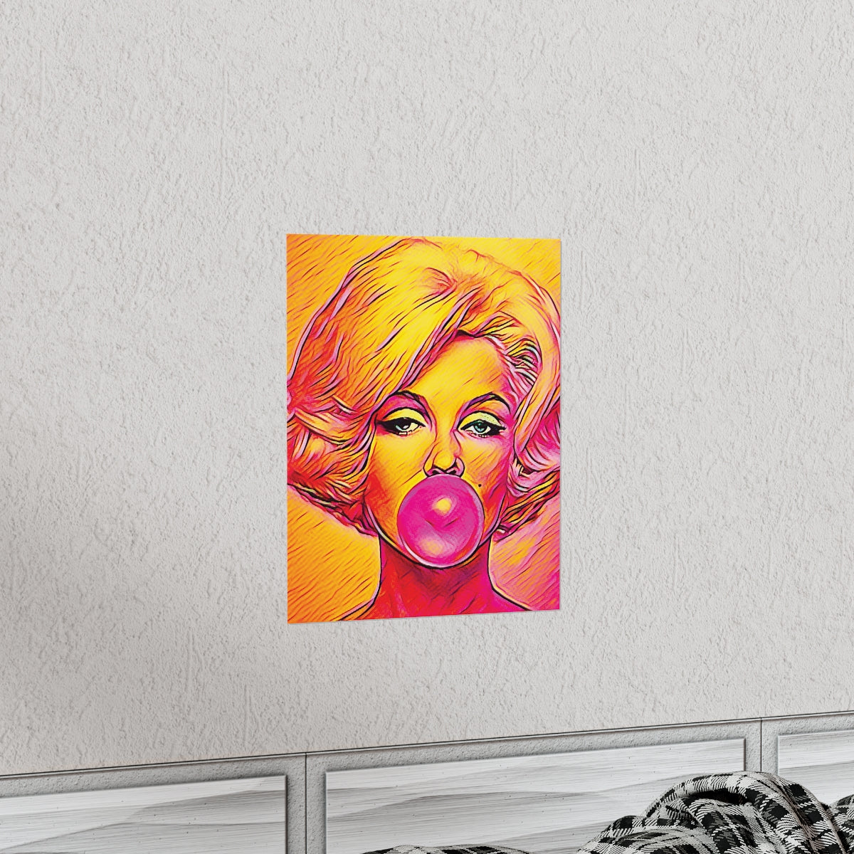 Marilyn Monroe Painting Premium Matte Poster | Icon Art | Marilyn Monroe Picture