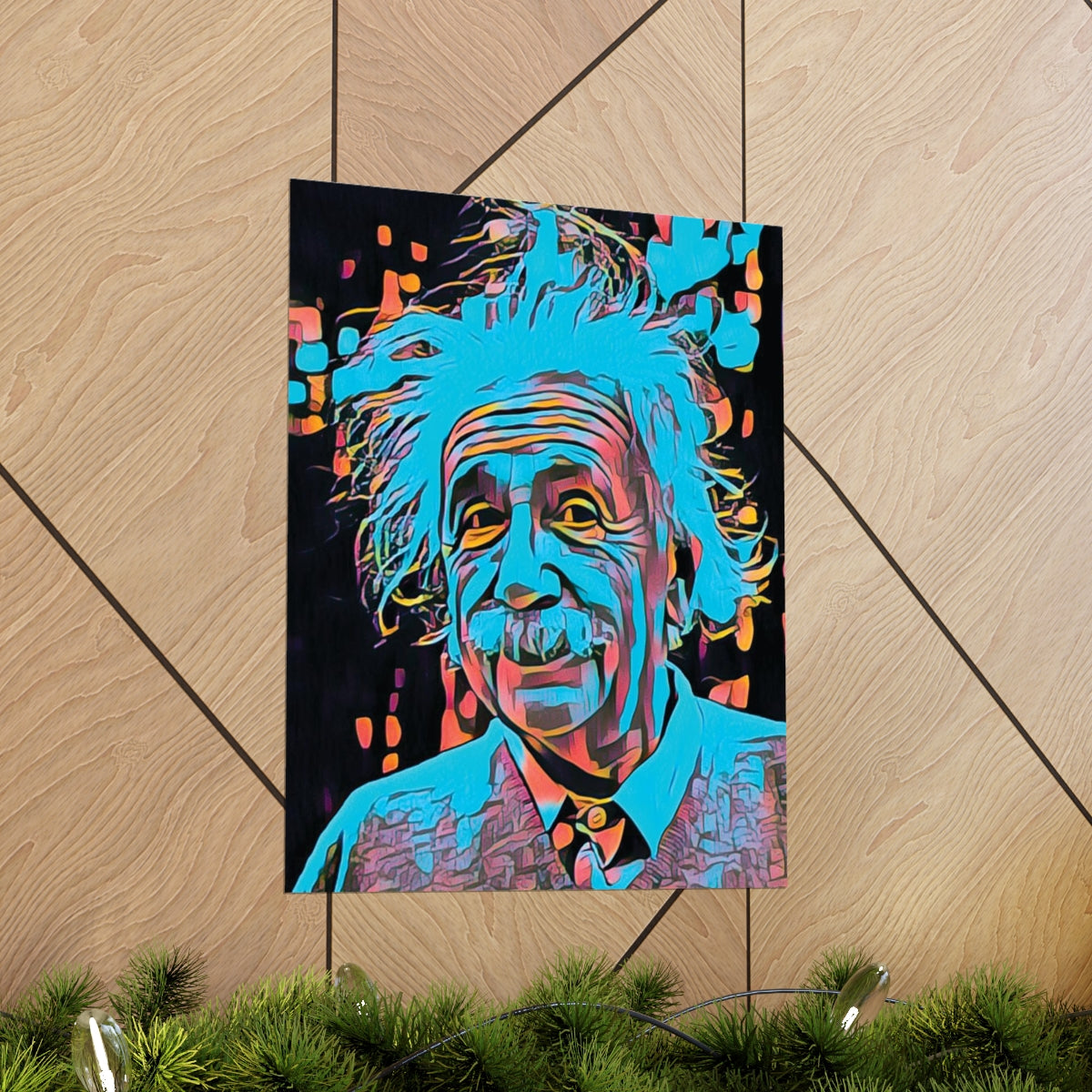 Albert Einstein Premium Matte Poster | Albert Einstein Painting | Einstein Art | Icon Art