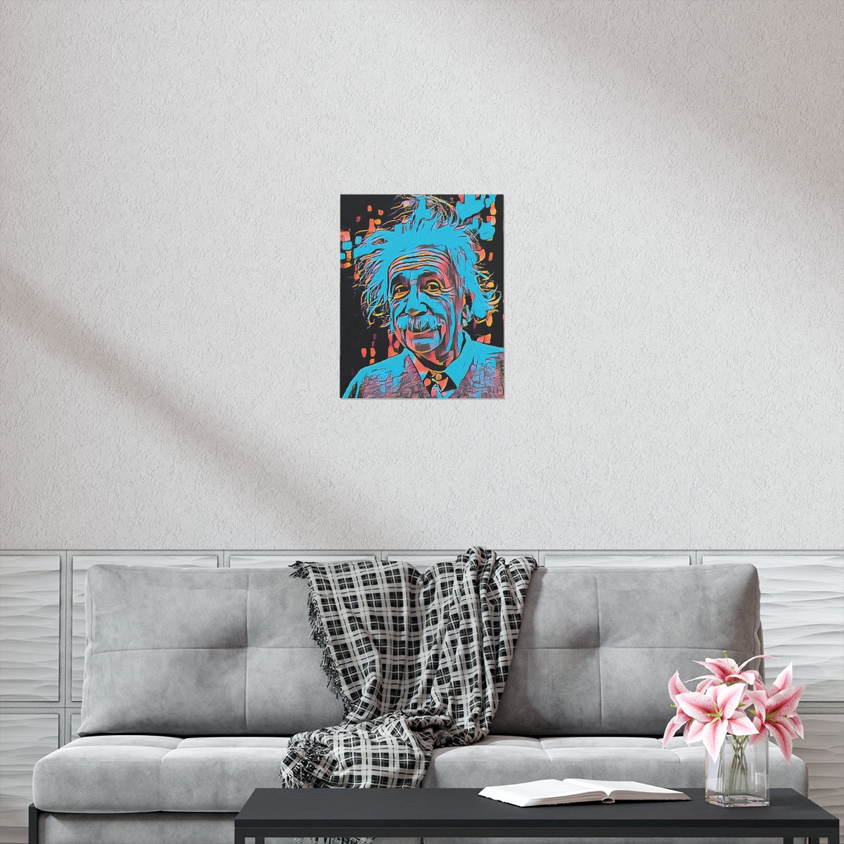 Albert Einstein Premium Matte Poster | Albert Einstein Painting | Einstein Art | Icon Art