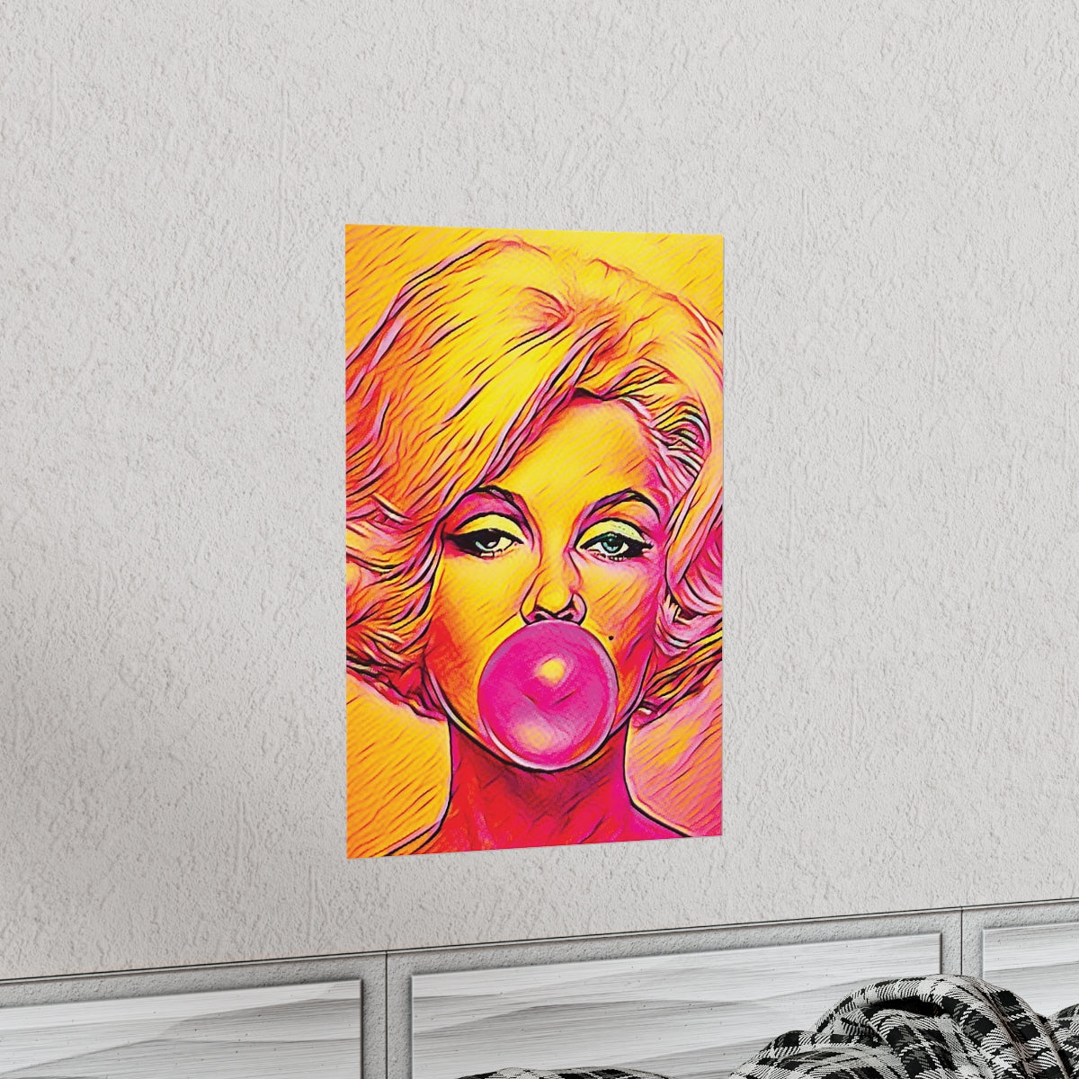 Marilyn Monroe Painting Premium Matte Poster | Icon Art | Marilyn Monroe Picture