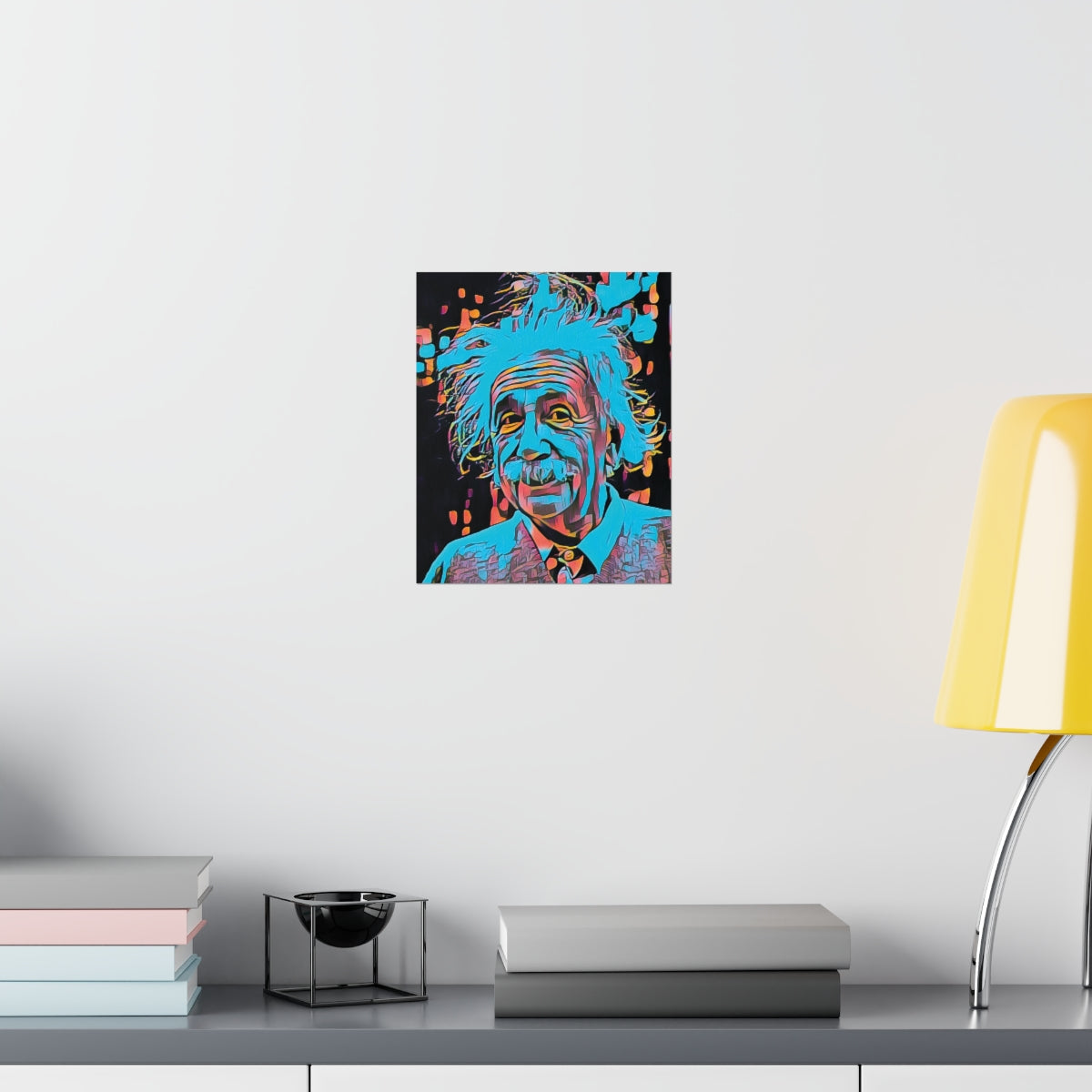 Albert Einstein Premium Matte Poster | Albert Einstein Painting | Einstein Art | Icon Art