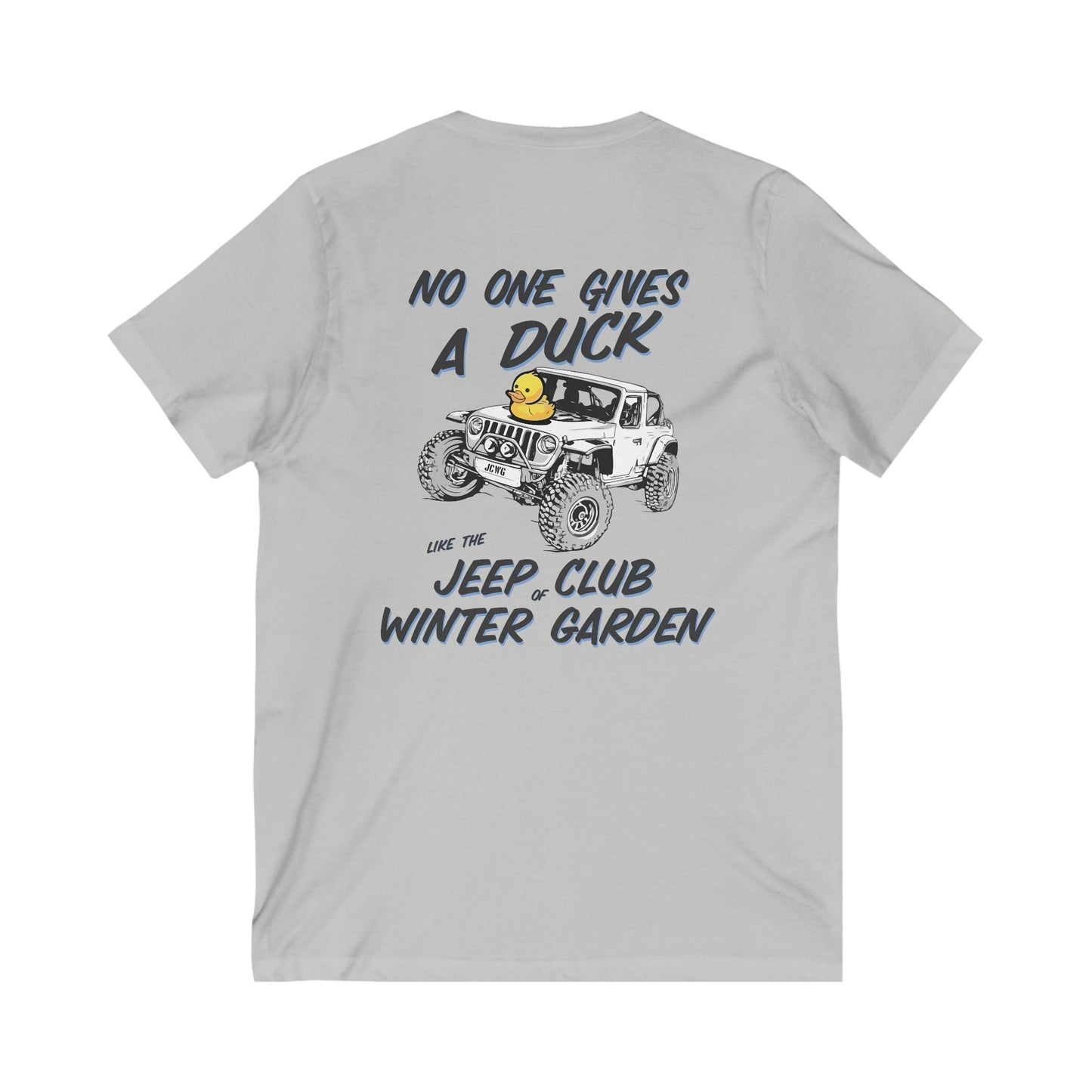 No One Gives a Duck Like the Jeep Club of Winter Garden V-Neck Tee