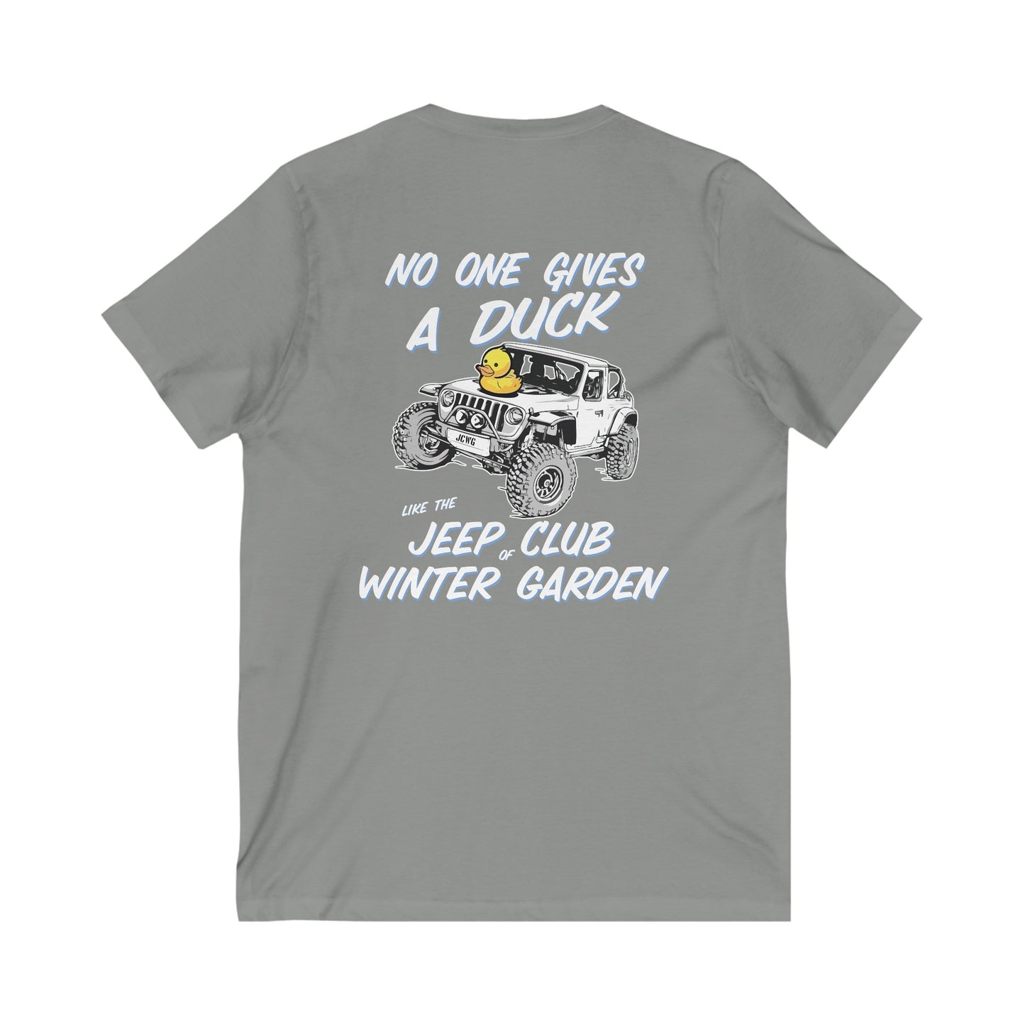 No One Gives a Duck Like the Jeep Club of Winter Garden V-Neck Tee