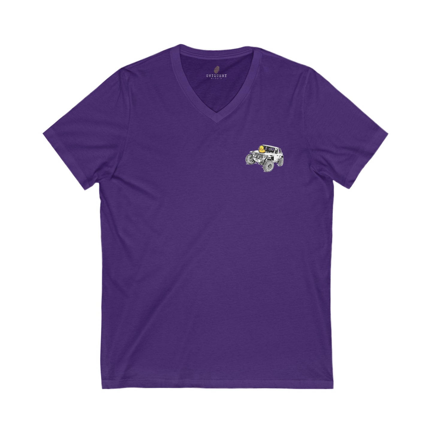 No One Gives a Duck Like the Jeep Club of Winter Garden V-Neck Tee