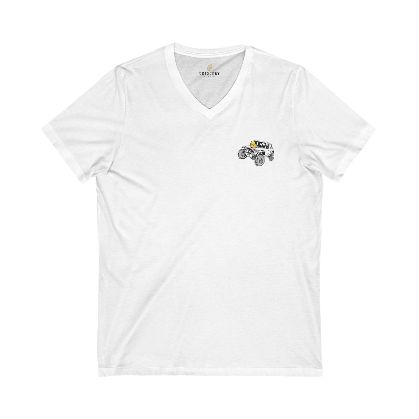 No One Gives a Duck Like the Jeep Club of Winter Garden V-Neck Tee