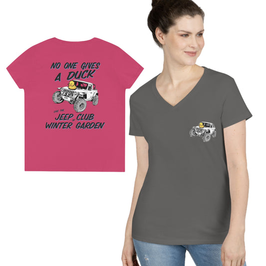 No One Gives a Duck Like JCWG - Ladies' V-Neck