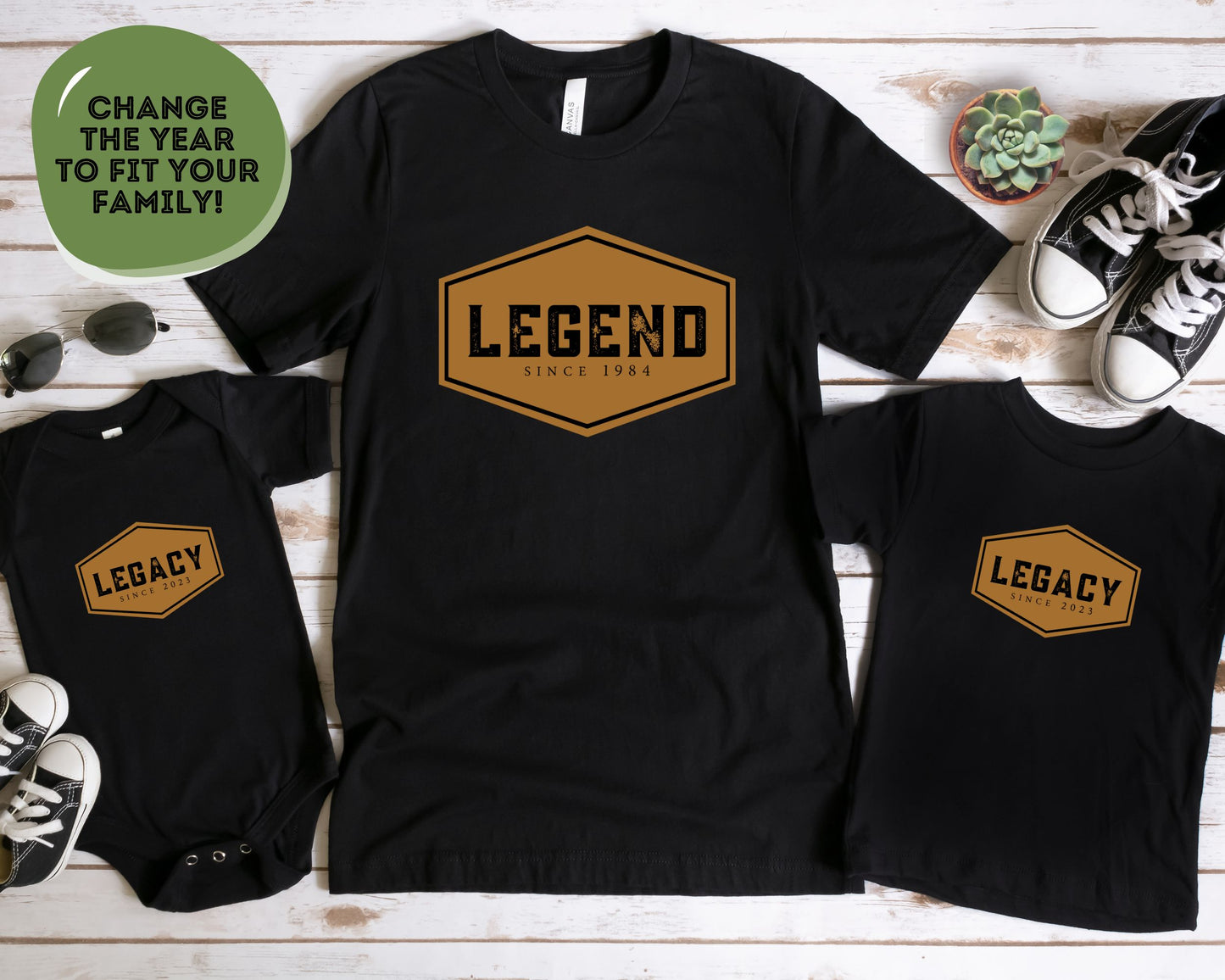 Legend and Legacy Dad and Son Shirts | Daddy Daughter Shirts | Family Matching | Dad Shirt | Fathers Day Gift for New Dad