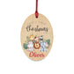 Baby's First Christmas Ornament | Personalized Baby Ornament | Wooden Ornament | Safari Animals