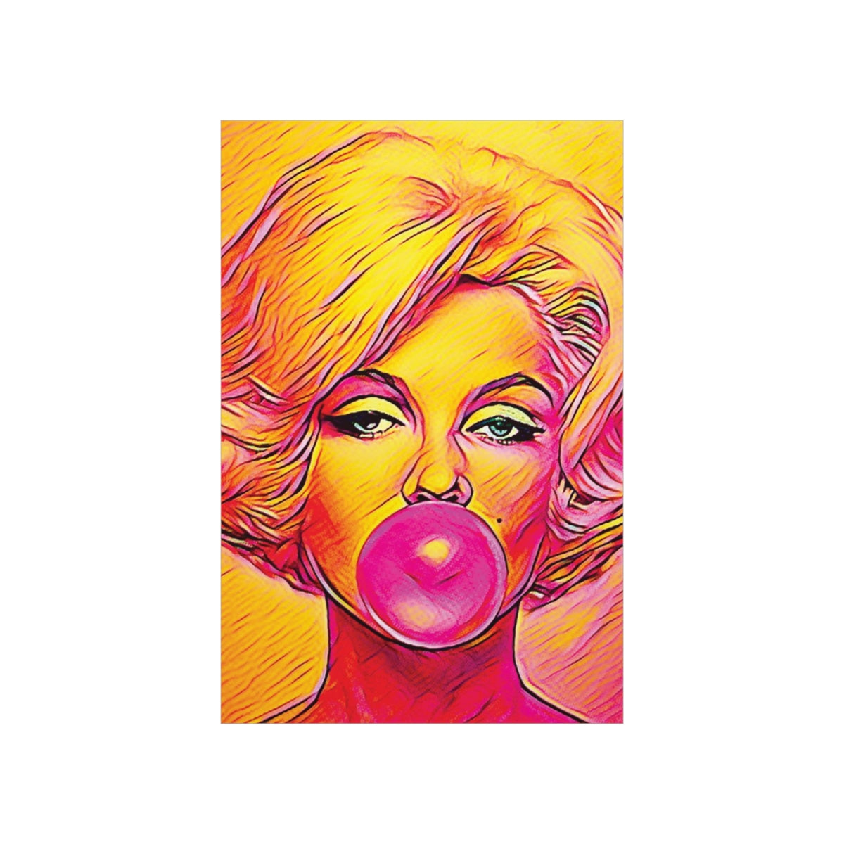 Marilyn Monroe Painting Premium Matte Poster | Icon Art | Marilyn Monroe Picture