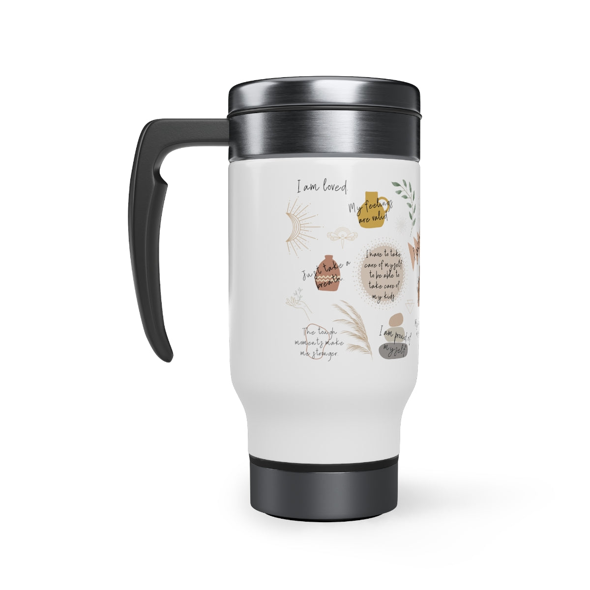 Mama's Affirmation Travel Mug | Mom's Self Love Mug | Boho Mom Coffee Mug | Stainless Steel Travel Mug