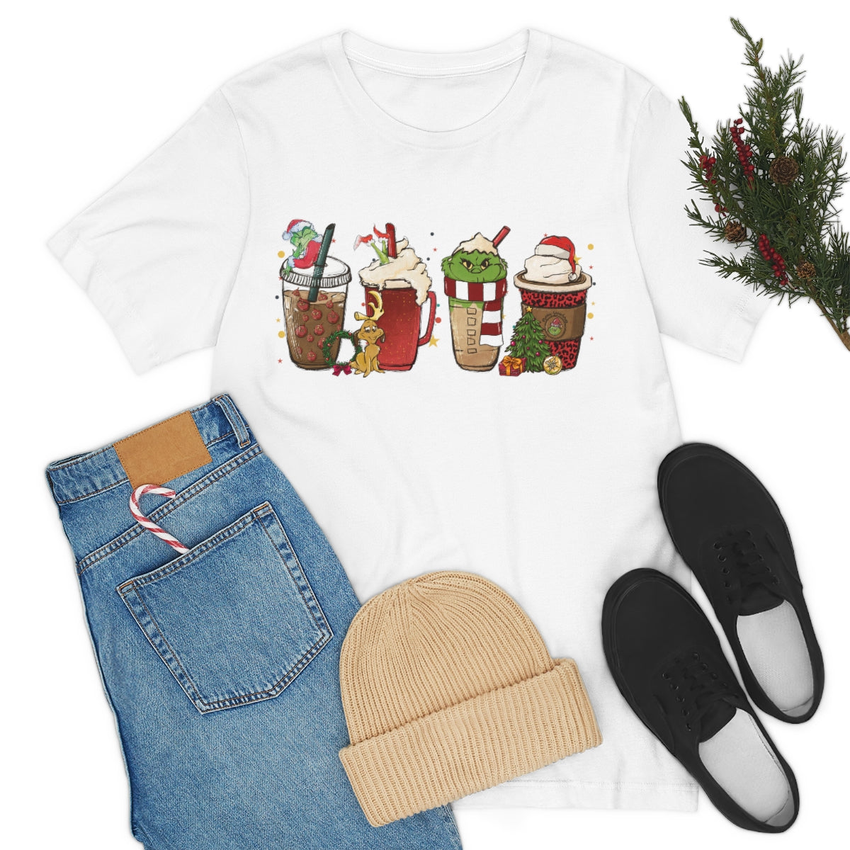 Grinch Christmas Coffee | Cute Christmas Shirt | Classic Christmas Movie | Unisex Tshirt