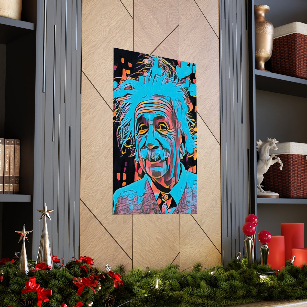 Albert Einstein Premium Matte Poster | Albert Einstein Painting | Einstein Art | Icon Art