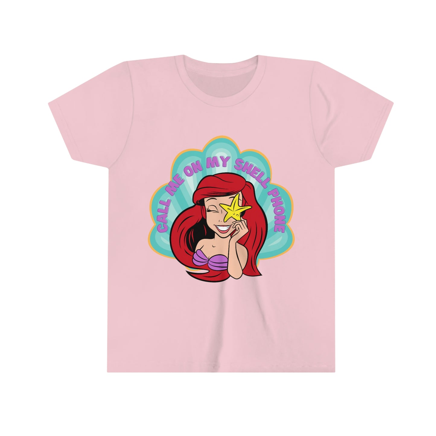 Kids Ariel Tshirt | Call Me on my Shell Phone | Disney Shirt | Disney Vacation Shirt | The Little Mermaid Shirt | Magic Kingdom Shirt