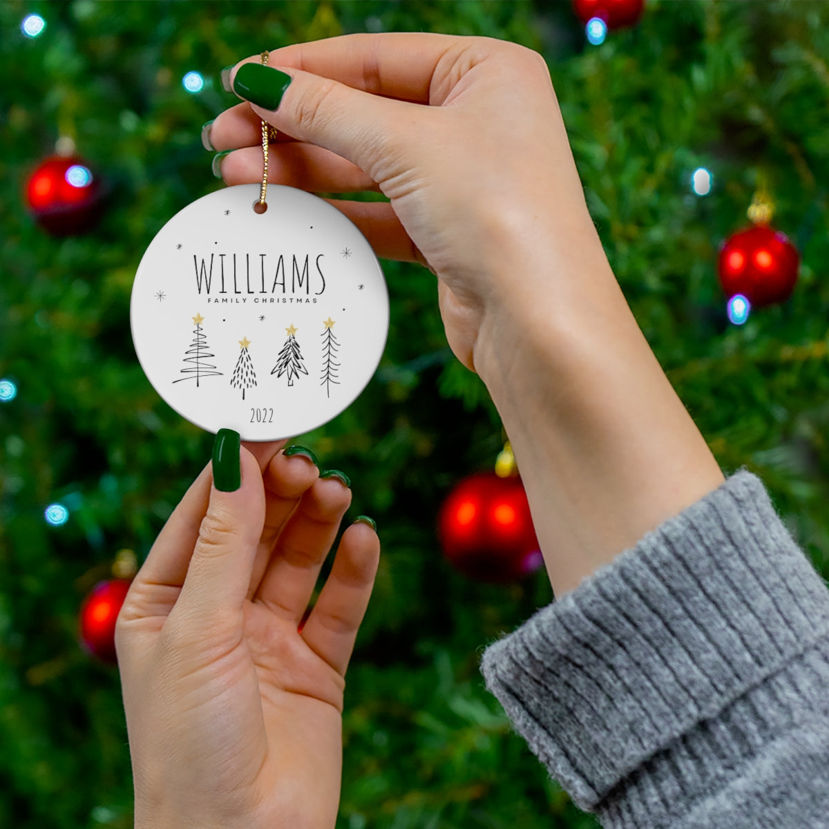 Family Christmas Ornament 2022 | Custom Ornament