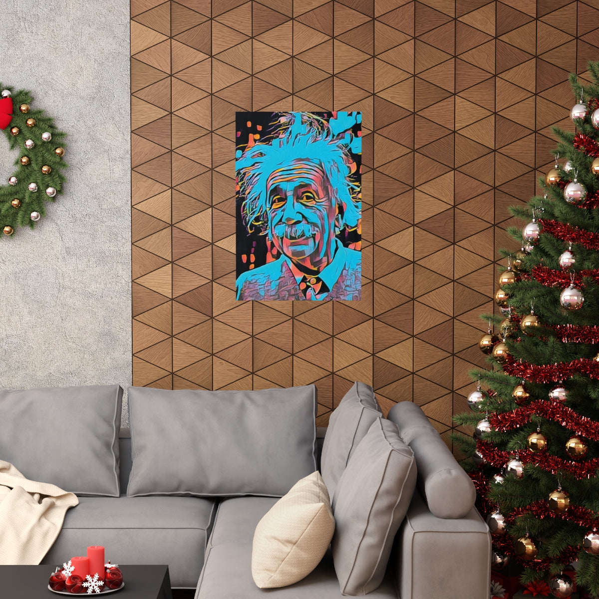 Albert Einstein Premium Matte Poster | Albert Einstein Painting | Einstein Art | Icon Art