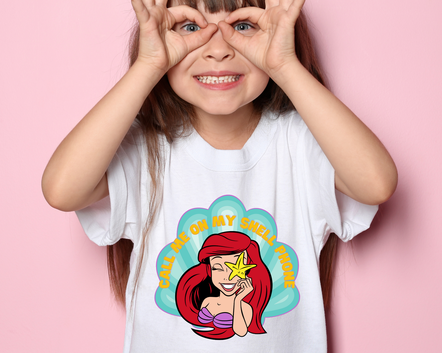 Kids Ariel Tshirt | Call Me on my Shell Phone | Disney Shirt | Disney Vacation Shirt | The Little Mermaid Shirt | Magic Kingdom Shirt