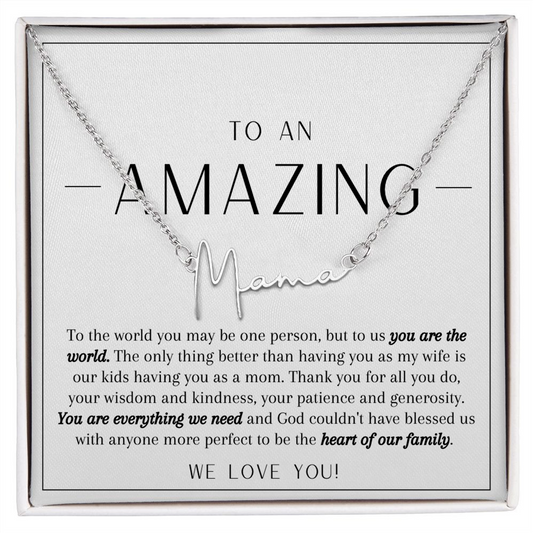 mothers day gift from husband, mothers day gift from boyfriend, baby mama gift, mama necklace, mom gift, wife gift, girlfriend gift, mothers day gift ideas, mom necklace 