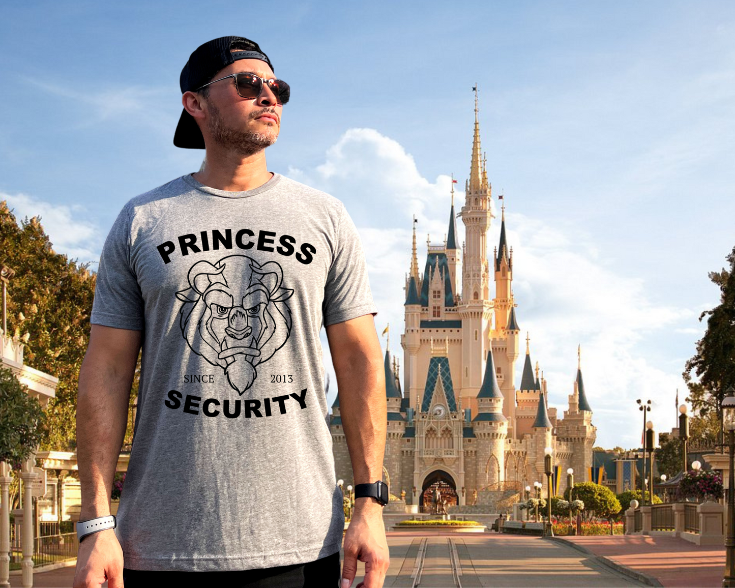 Personalized Mens Disney Tshirt |  Custom Princess Security Shirt | Disney Tank Top | Disney Vacation 2023 | Mens Beast Shirt