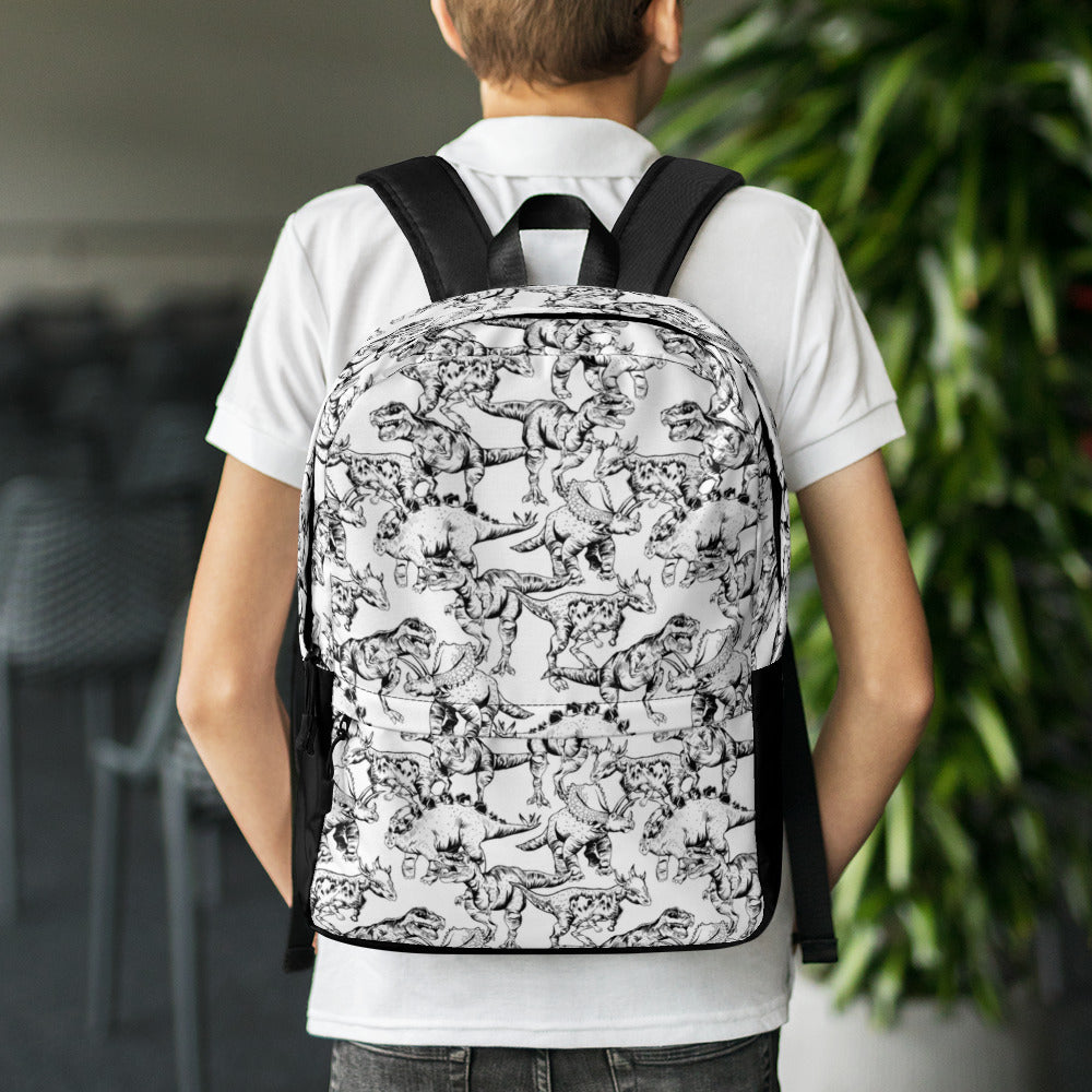 Dinosaur Backpack | Unisex Bookbag | Travel Bag | Carry on | Personal Item | Christmas Gift | Secret Santa