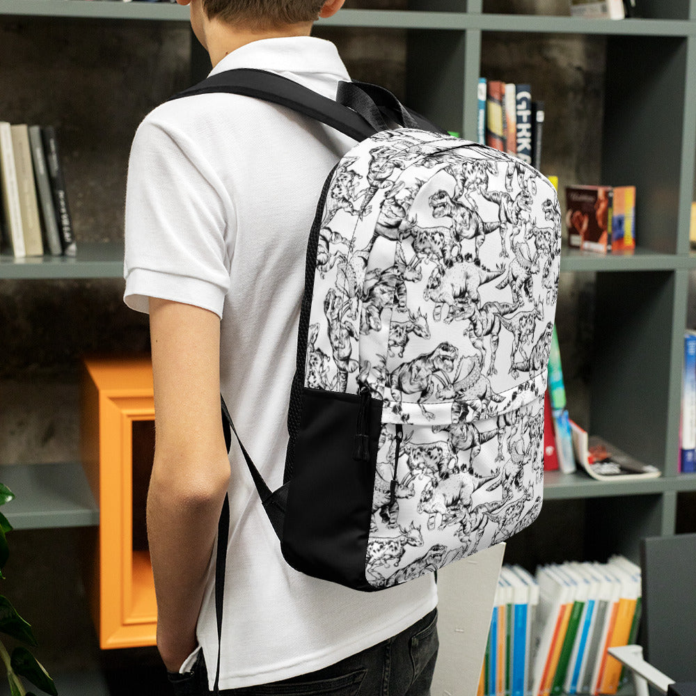 Dinosaur Backpack | Unisex Bookbag | Travel Bag | Carry on | Personal Item | Christmas Gift | Secret Santa